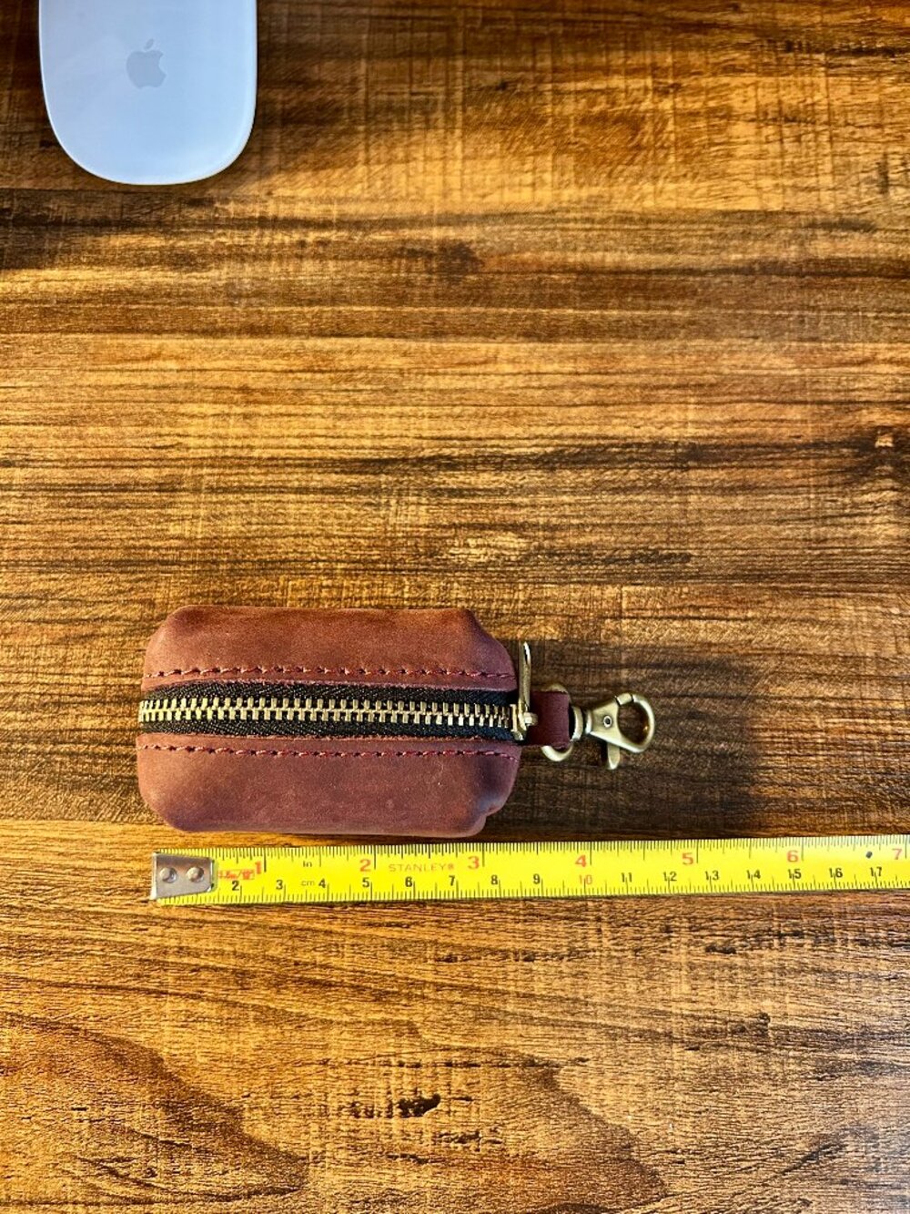 Portland Leather Goods Mini Dopp in Merlot - Picture 2 of 5